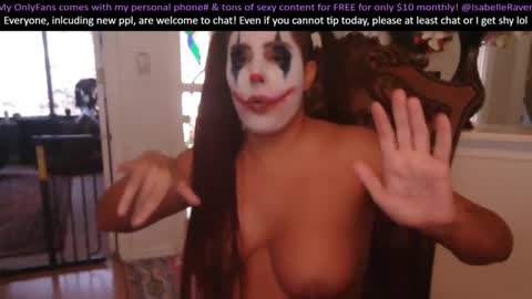 Snapshot of _isabelleraven chatting on 01.17.25 IsabelleRaven online show from 01.17.25