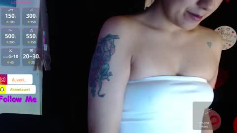 Snapshot of absentavert chatting on 02.13.25 Absenta vert online show from 02.13.25