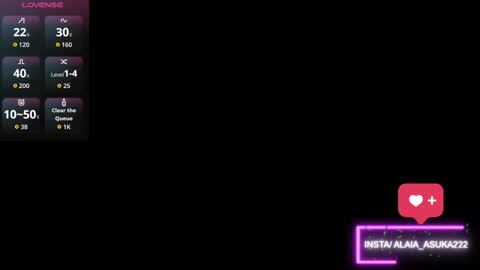 Snapshot of alaia_asuka chatting on 11.10.25 Alaia online show from 11.10.25