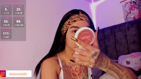 Snapshot of alicewoodville chatting on 02.12.25 Alice online show from 02.12.25