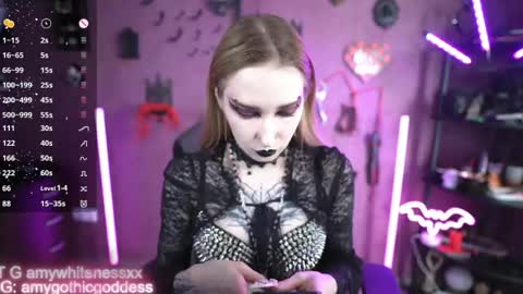 Snapshot of amywhitenessxx chatting on 05.25.26 Amy switch Goddess divine Mistress online show from 05.25.26