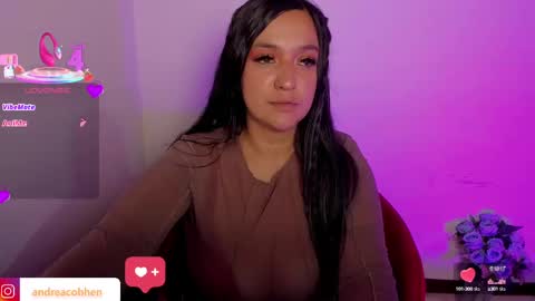 Snapshot of andreacohenz chatting on 10.03.25 andrea online show from 10.03.25