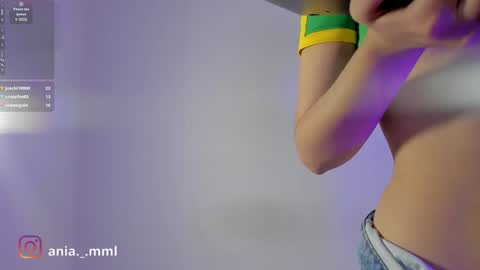 Snapshot of ania_mml chatting on 01.22.25 Ania online show from 01.22.25