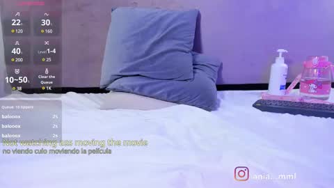 Snapshot of ania_mml chatting on 02.26.25 Ania online show from 02.26.25