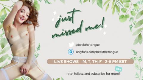 Beck the tongue online show from 01.23.25