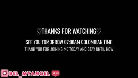 In instagran bel myangel online show from 12.13.25