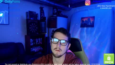 Snapshot of bigjohnny550 chatting on 12.04.24 Johnny D Good online show from 12.04.24