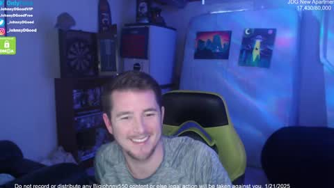 Snapshot of bigjohnny550 chatting on 01.21.25 Johnny D Good online show from 01.21.25