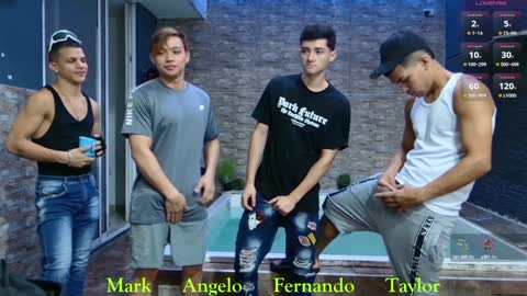 Snapshot of boysgang_sex chatting on 12.23.24 Angelo Mark Fernando Taylor online show from 12.23.24