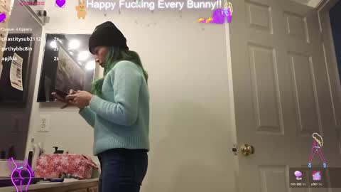 Snapshot of bunnycheekz chatting on 01.22.25 Tokki bunny online show from 01.22.25