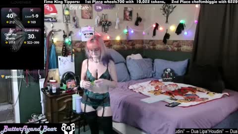 Snapshot of butterflyandbear chatting on 01.12.25 Butterfly and Bear online show from 01.12.25