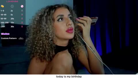 Snapshot of curlyanto chatting on 02.14.25 Antonia online show from 02.14.25