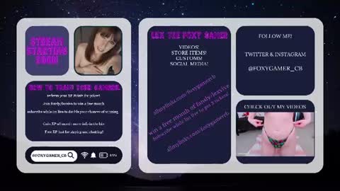 Lex Vive foxygamer cb online show from 06.13.26
