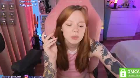 Snapshot of gwen_allen chatting on 08.05.26 I am Gwen online show from 08.05.26