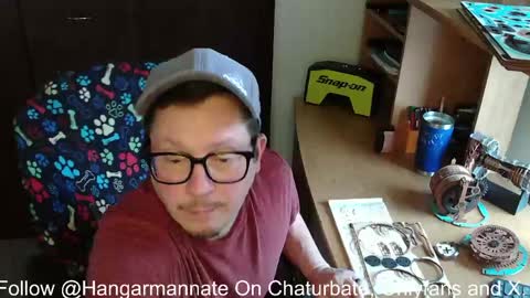 Snapshot of hangarmannate chatting on 05.24.26 Nate online show from 05.24.26