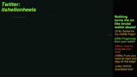Snapshot of hell_on_heels_ chatting on 01.16.25 - show loyalty and subscribe - online show from 01.16.25