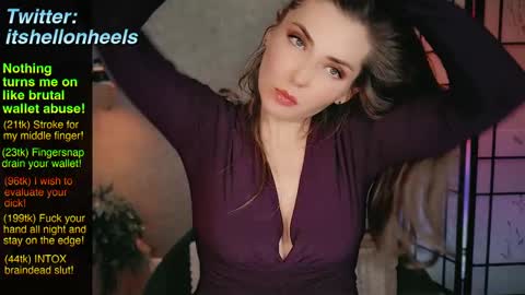 Snapshot of hell_on_heels_ chatting on 02.23.25 - show loyalty and subscribe - online show from 02.23.25