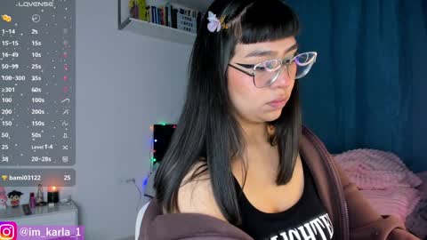 Snapshot of karla__1 chatting on 01.07.25 Ill be on at sunday see u Lynn  Could u help me to reach 100 Thmbs upp plssss   Independent girl 3 online show from 01.07.25