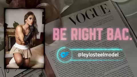 Snapshot of leyla_steel chatting on 05.23.26 INSTA leylasteel model online show from 05.23.26