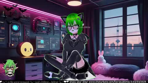 Snapshot of liorasublime chatting on 03.04.25 im Liora uwu online show from 03.04.25