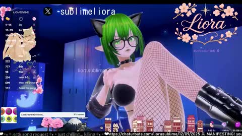 Snapshot of liorasublime chatting on 09.13.25 im Liora uwu online show from 09.13.25