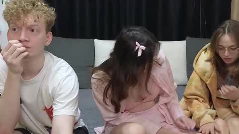 Snapshot of loossers chatting on 03.21.26 Jean and Isa right couple Mark and Eva left couple online show from 03.21.26