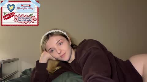 Snapshot of lucydelovely chatting on 04.22.26 Lucy online show from 04.22.26