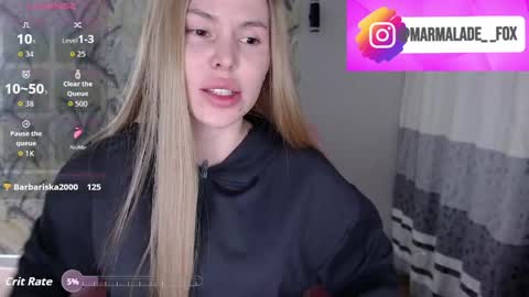 Marmalade Fox online show from 04.09.26