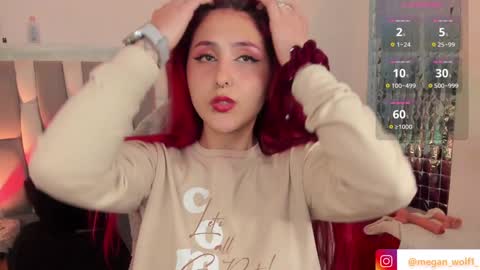 Snapshot of megan_wolf_1 chatting on 12.12.24  Megan  Online 1200am To 600 am Colombian time online show from 12.12.24