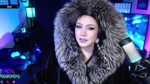 Snapshot of metalpocahotass chatting on 01.30.25 MetalPocahotass online show from 01.30.25