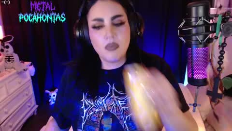 Snapshot of metalpocahotass chatting on 10.21.25 MetalPocahotass online show from 10.21.25