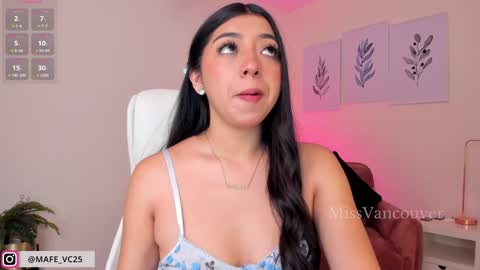 Snapshot of missvancouver_ chatting on 01.14.25 Mafe Jimenez online show from 01.14.25