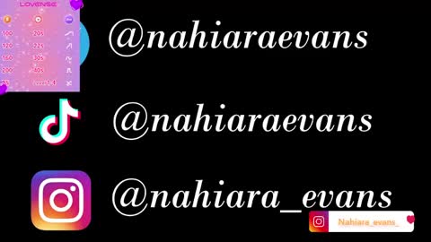NAHIARA EVANS online show from 05.18.26