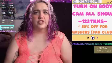 Wishs Playground online show from 07.15.26