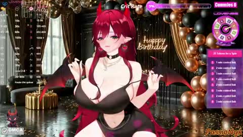 Snapshot of passionyx chatting on 06.29.26 Succubus Nyx online show from 06.29.26