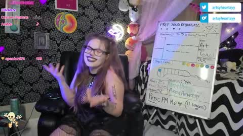 Snapshot of pawggoddess778 chatting on 12.21.24 ArtsyHeartsyy online show from 12.21.24