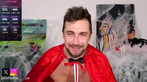 Snapshot of promethe_us chatting on 10.31.25 Prometheus original online show from 10.31.25