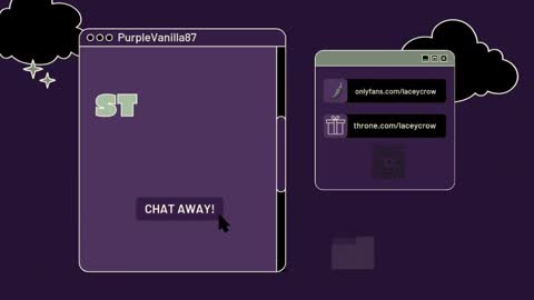 Snapshot of purplevanilla87 chatting on 02.03.25 Purple online show from 02.03.25