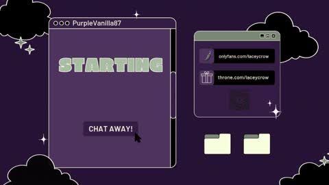 Snapshot of purplevanilla87 chatting on 02.27.25 Purple online show from 02.27.25