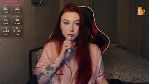 Snapshot of redhaired_kitty chatting on 01.30.25 Lina online show from 01.30.25