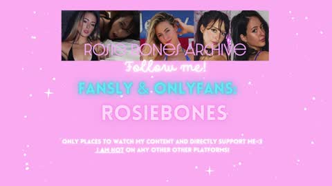 Rosie Bones online show from 03.12.25