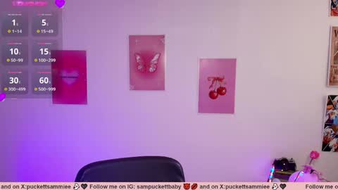 Snapshot of sampuckettbaby chatting on 05.29.26 sampuckettbaby online show from 05.29.26