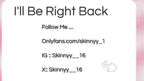 Skinnyy   online show from 05.22.26