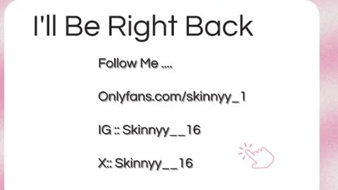 Skinnyy   online show from 07.16.26