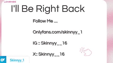 Skinnyy   online show from 07.28.26