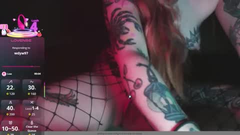 Snapshot of tattedsubmissive chatting on 10.12.25 TattedSubmissive online show from 10.12.25