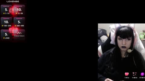 Snapshot of thenightqueen chatting on 12.13.24 A Goth Chick online show from 12.13.24