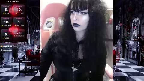 Snapshot of thenightqueen chatting on 12.16.24 A Goth Chick online show from 12.16.24