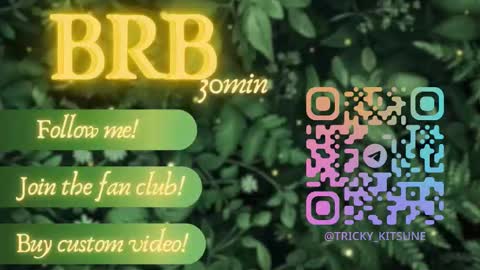 trickykitsune online show from 10.31.25