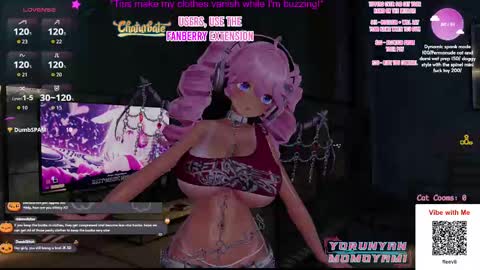 Snapshot of vegancatofficial chatting on 10.04.25 Vegan catVR online show from 10.04.25